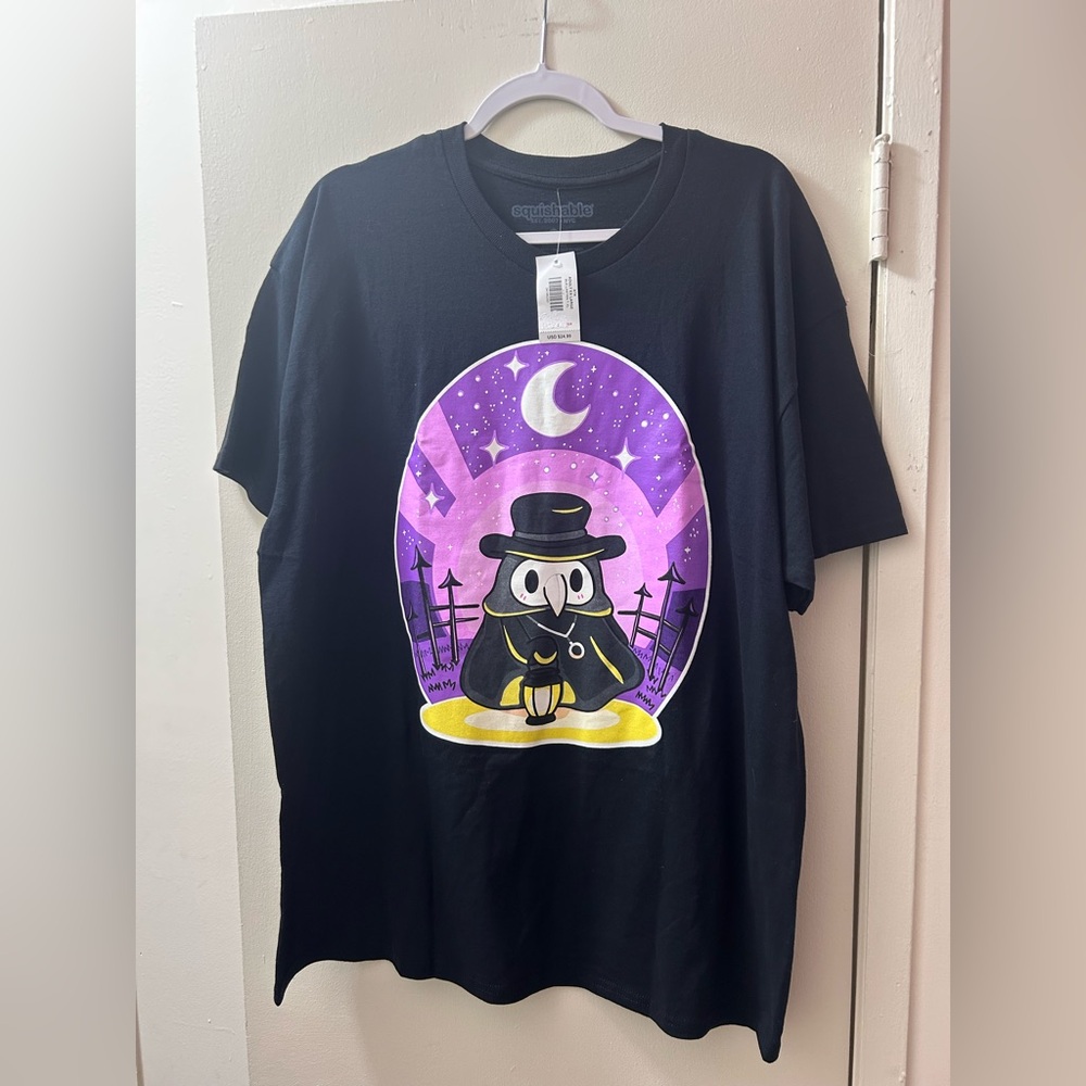 XL Black/purple plauge doctor squishables tshirt